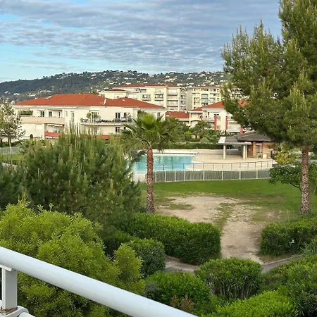 T2 Dans Standing Juan Flore Dernier Etage Avec Terrasse Vue 公寓 昂蒂布